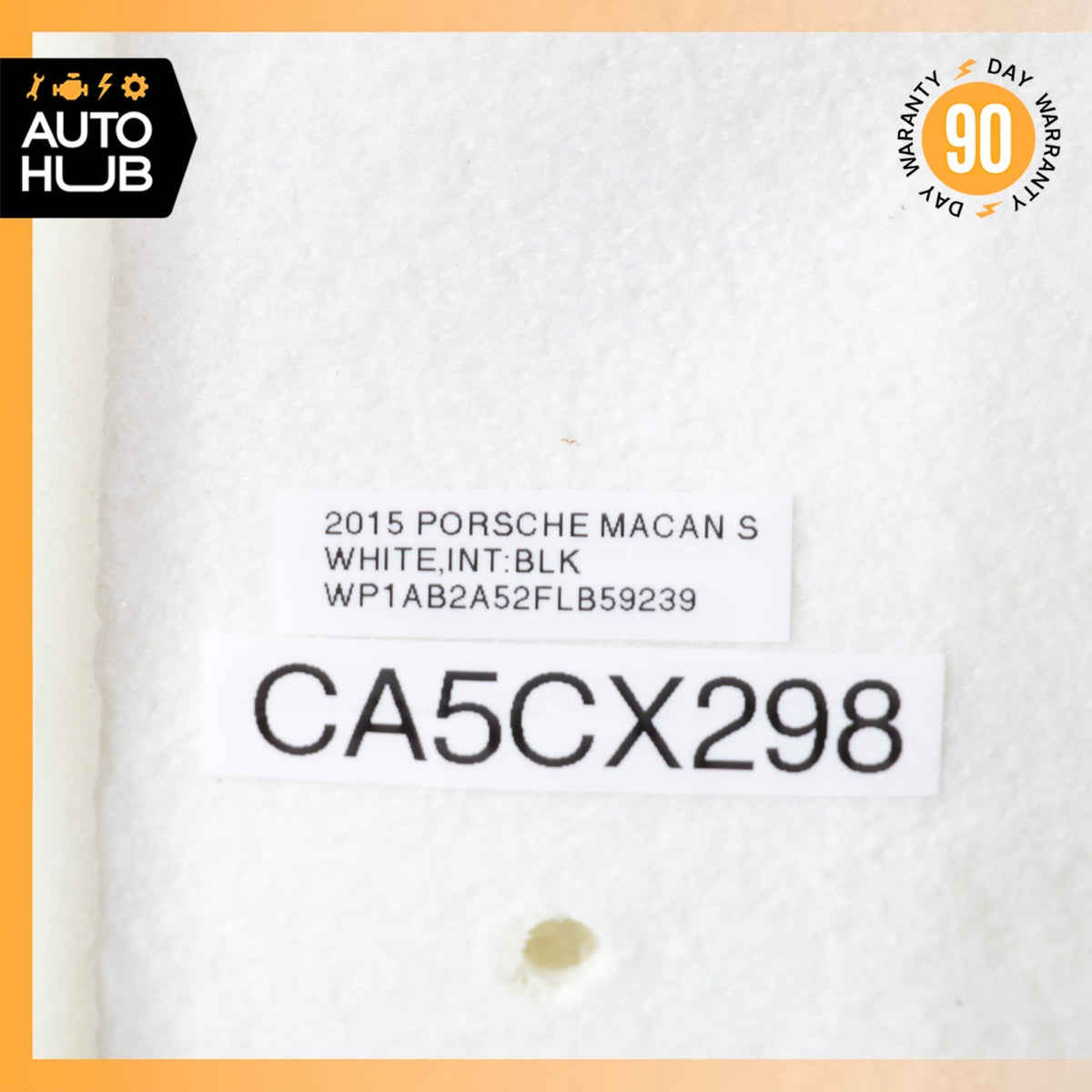 15-18 Porsche Macan S 95B Front Left Side Seat Upper Cushion Leather Black OEM - photo 21