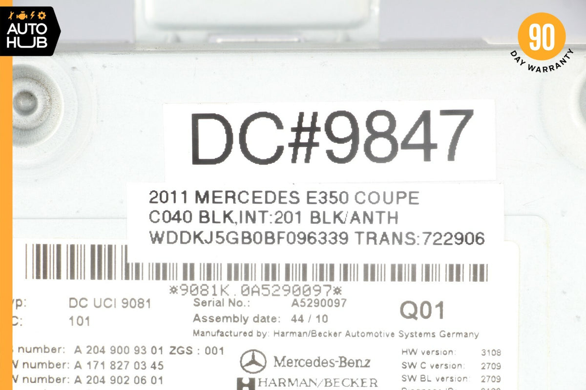 Mercedes W207 E350 CL550 C250 Harman Becker iPod Interface Module 2049009301 OEM - photo 6