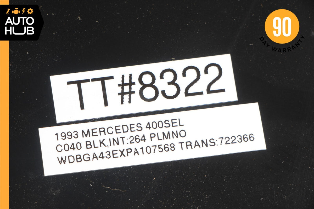 92-94 Mercedes W140 400SEL S500 500SEL Rear Right Side Door Panel Trim Java OEM - photo 12