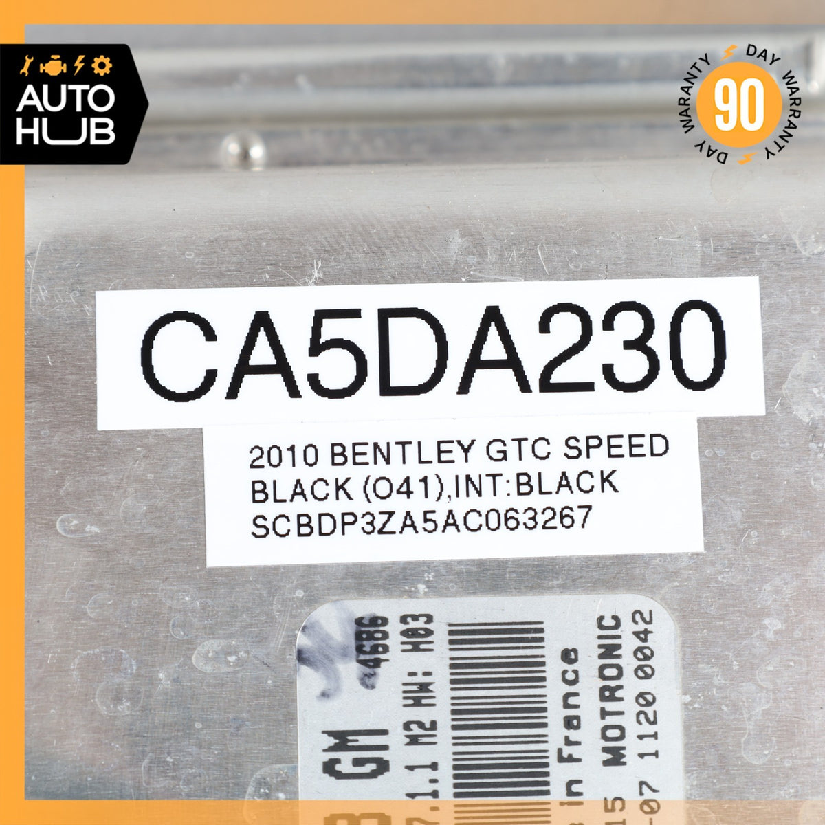 2010 Bentley Continental GTC GT Speed 6.0L W12 Engine Control Module ECU OEM - photo 11