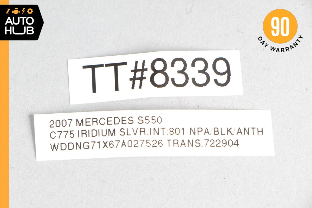 07-09 Mercedes W221 S550 S450 Front Right Door Panel Bezel Trim 2217201022 OEM - photo 12