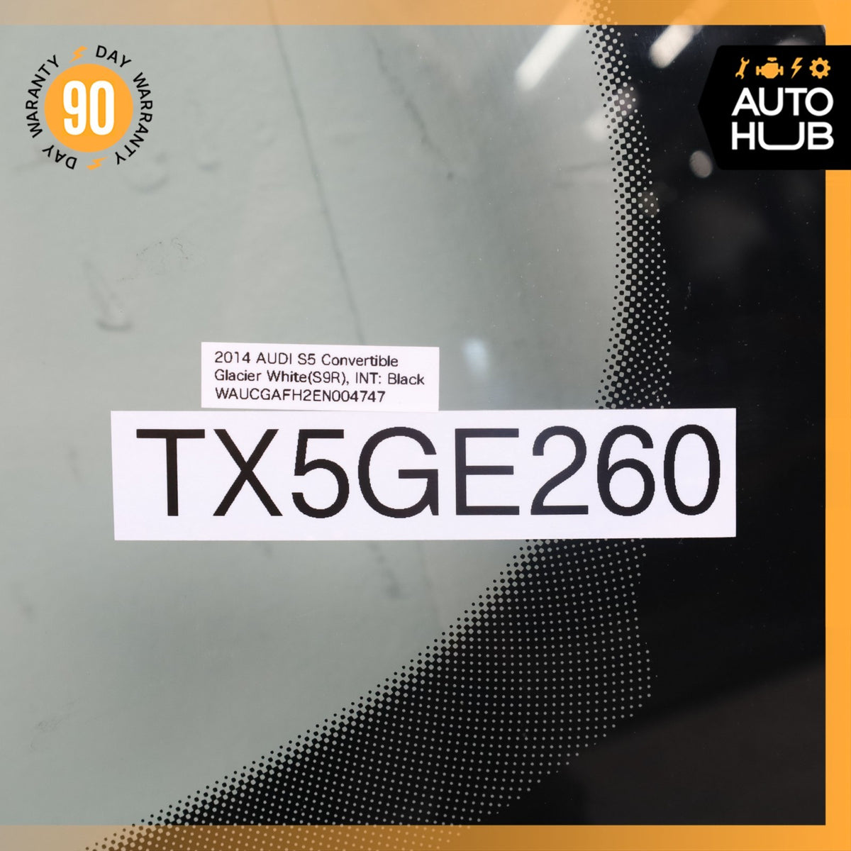 13-17 Audi S5 A5 RS5 Convertible Front Windshield Wind Shield Glass OEM - photo 17