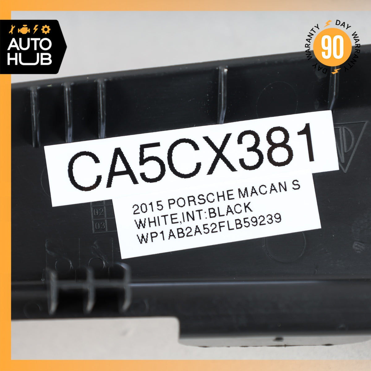 Porsche Macan 95B Front Left Center A-Pillar Cover Panel Trim Black OEM 88k - photo 12