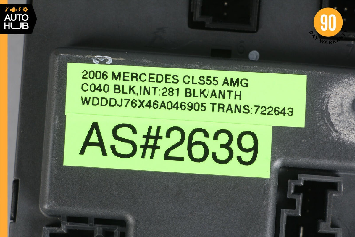 06-11 Mercedes W219 CLS55 CLS550 Door Control Module Front Right Side OEM 74k - photo 12