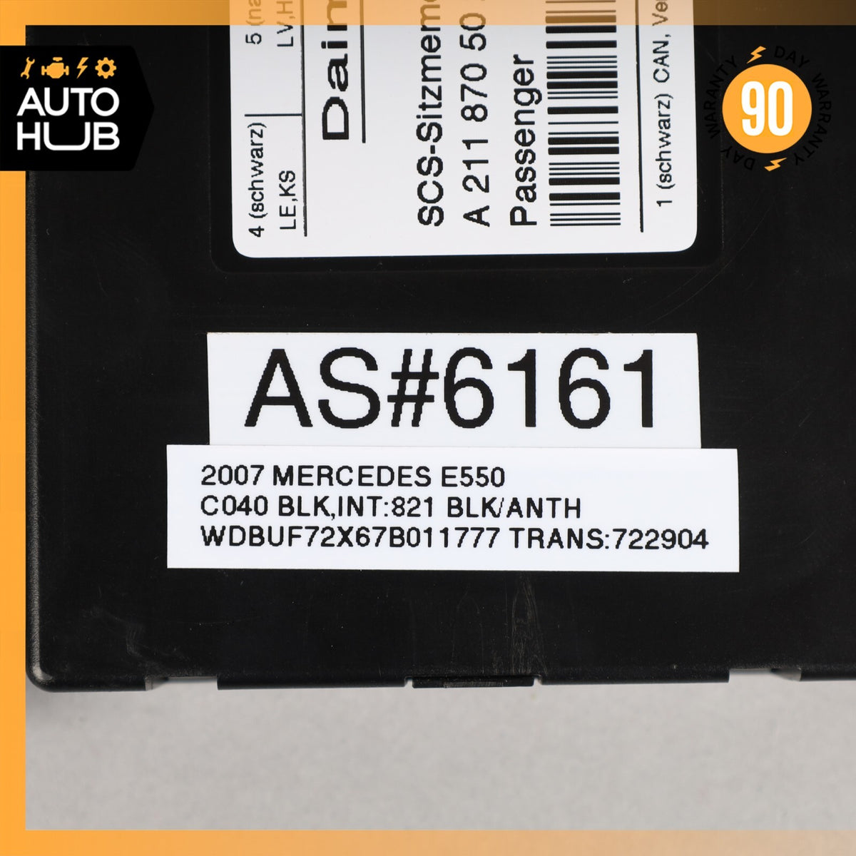 03-12 Mercedes W211 E550 E63 AMG Front Right Seat Control Module 2118705026 OEM - photo 10