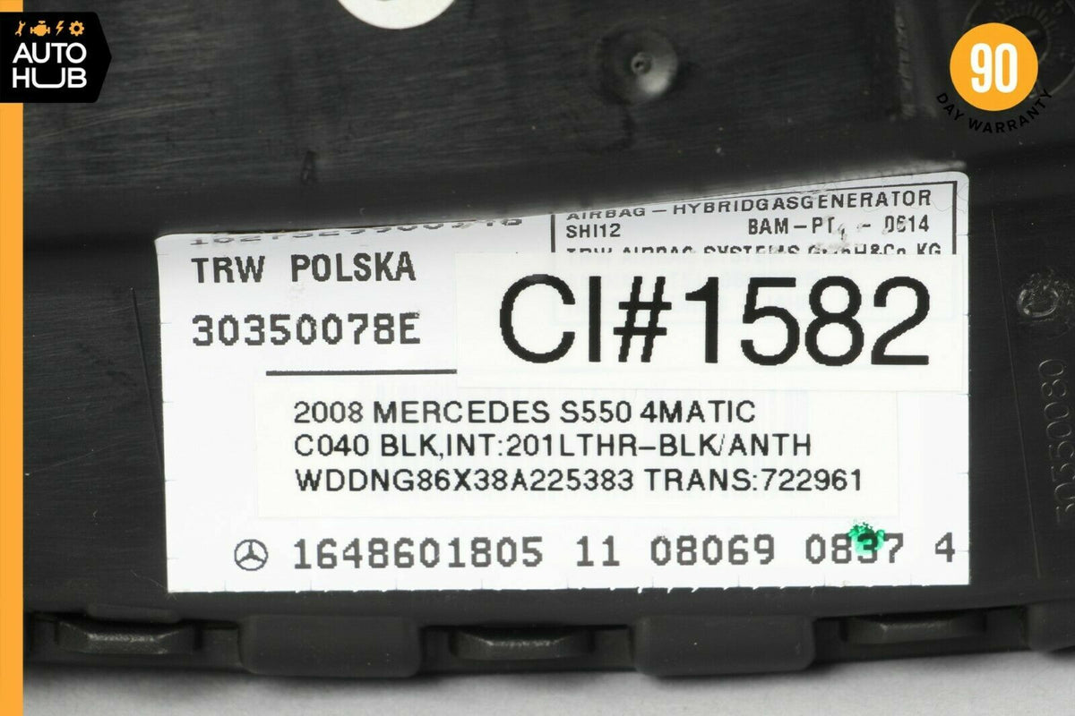 Mercedes W221 S550 CL550 R350 Front Right Passenger Side Seat Airbag SRS OEM - photo 8