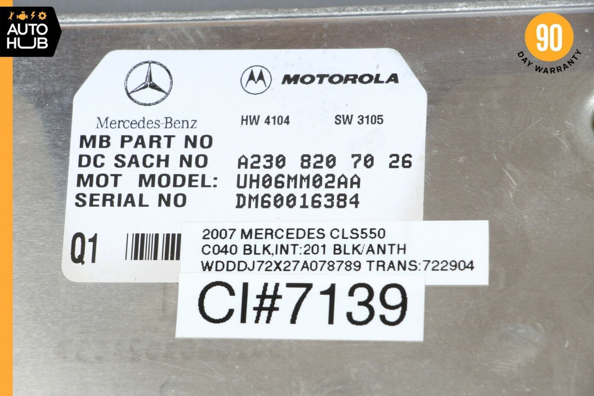 06-12 Mercedes W219 CLS550 E350 Communication Control Module 2308207026 OEM - photo 8