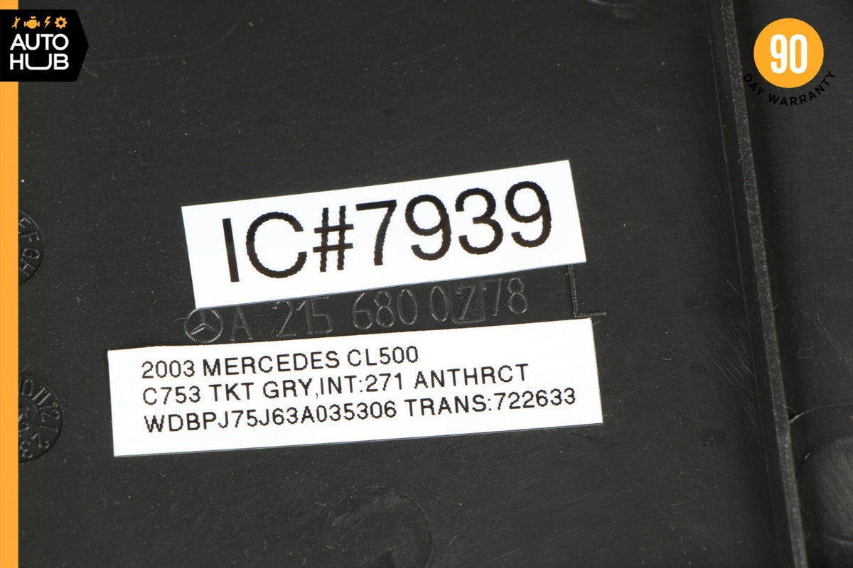 03-06 Mercedes W215 CL500 Dashboard Dash Board Trim Panel Left Driver Side Black - photo 10