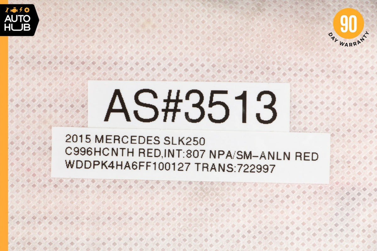 12-20 Mercedes R172 SLK250 SLC300 Door Airbag Left Side 1728602502 OEM 55k - photo 12