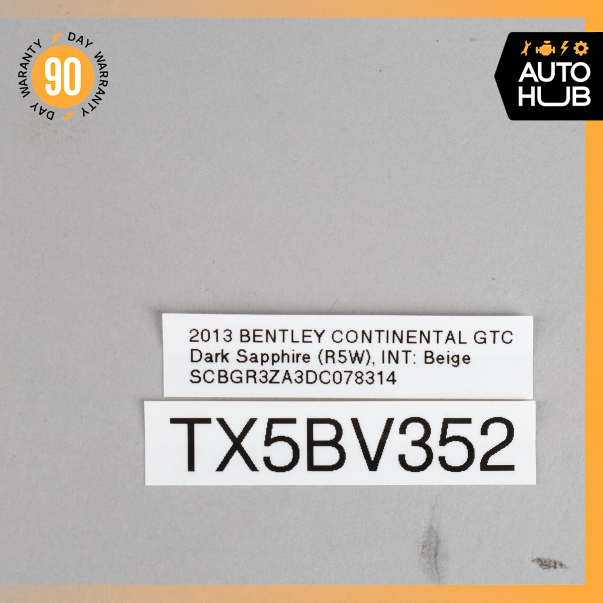 12-18 Bentley Continental GTC GT Left Headlight Inside LED Cover OEM - photo 15