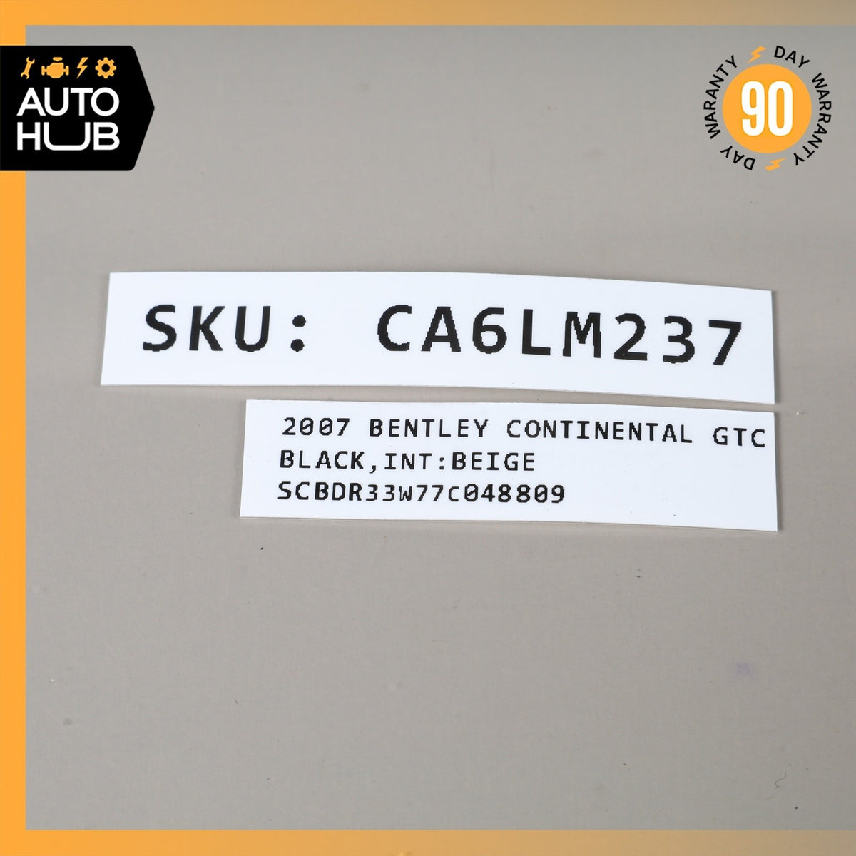 03-13 Bentley Continental GTС Flying Spur Driver Steering Wheel Airbag OEM 40k - photo 15