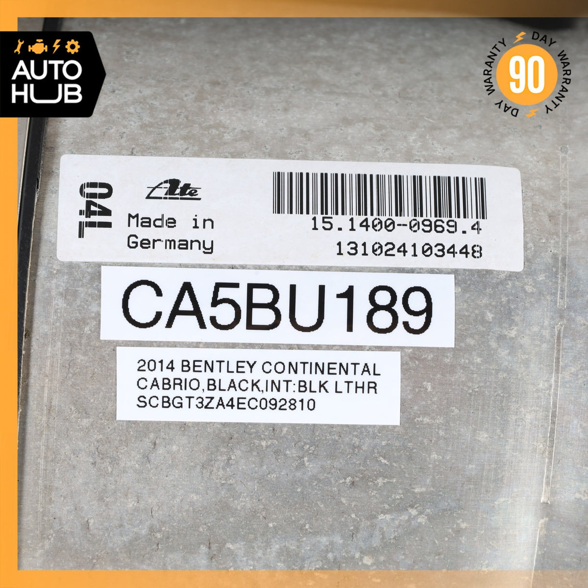 12-18 Bentley Continental GTC Rear Left Side Air Ride Air Shock Strut OEM 32k - photo 17