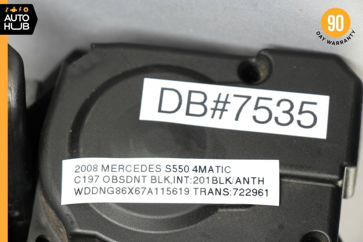 07-09 Mercedes W221 S550 S450 S600 Seat Belt Rear Left Driver Side Black OEM - photo 12