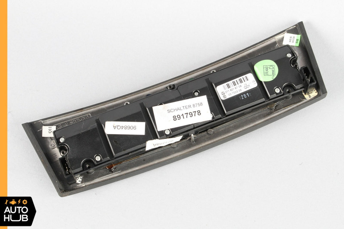 03-06 Mercedes W211 E350 E500 Hazard Control Door Lock Switch Panel 2118218758 - photo 12