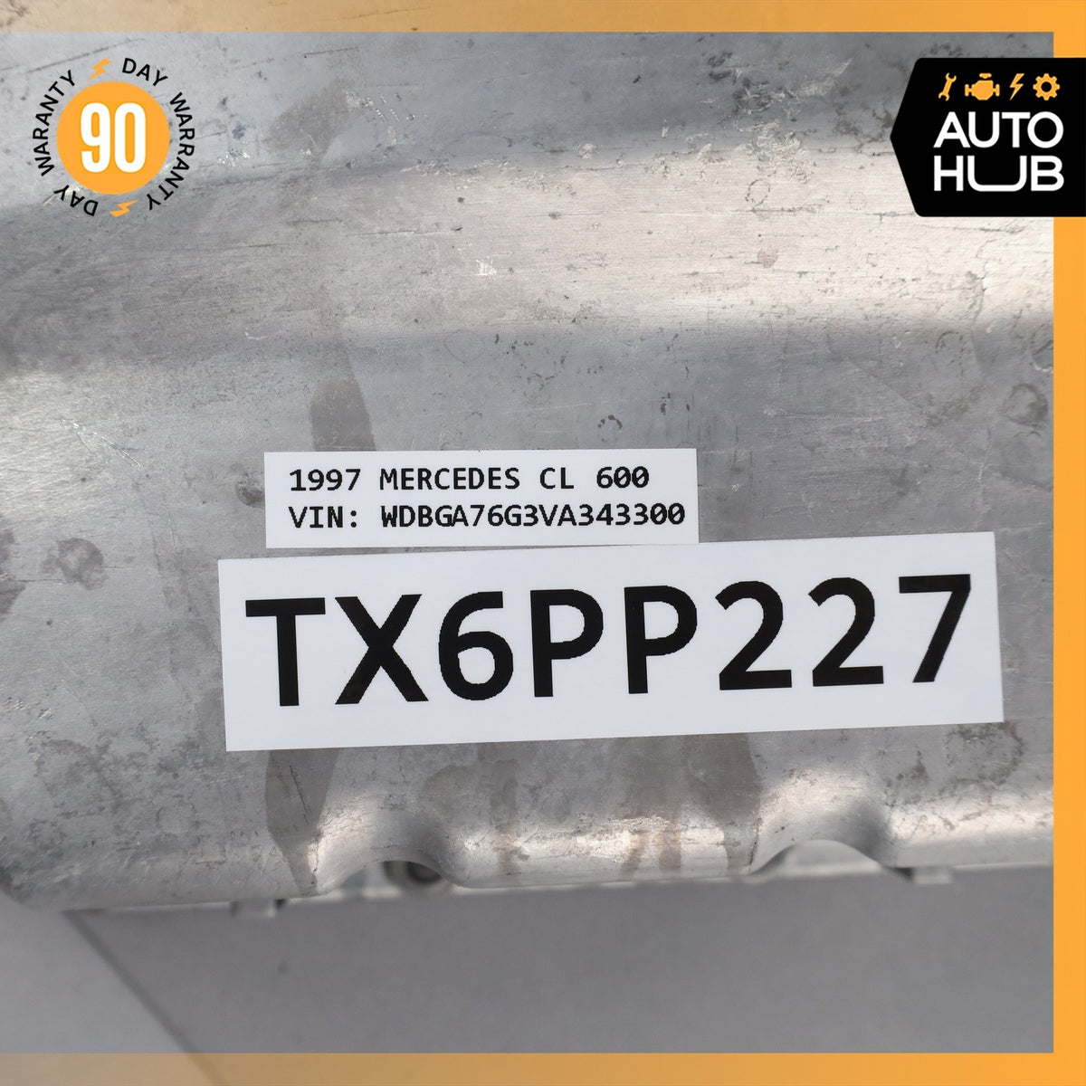 92-99 Mercedes W140 CL600 S600 Oil Pan Upper Part 1200103213 OEM - photo 18