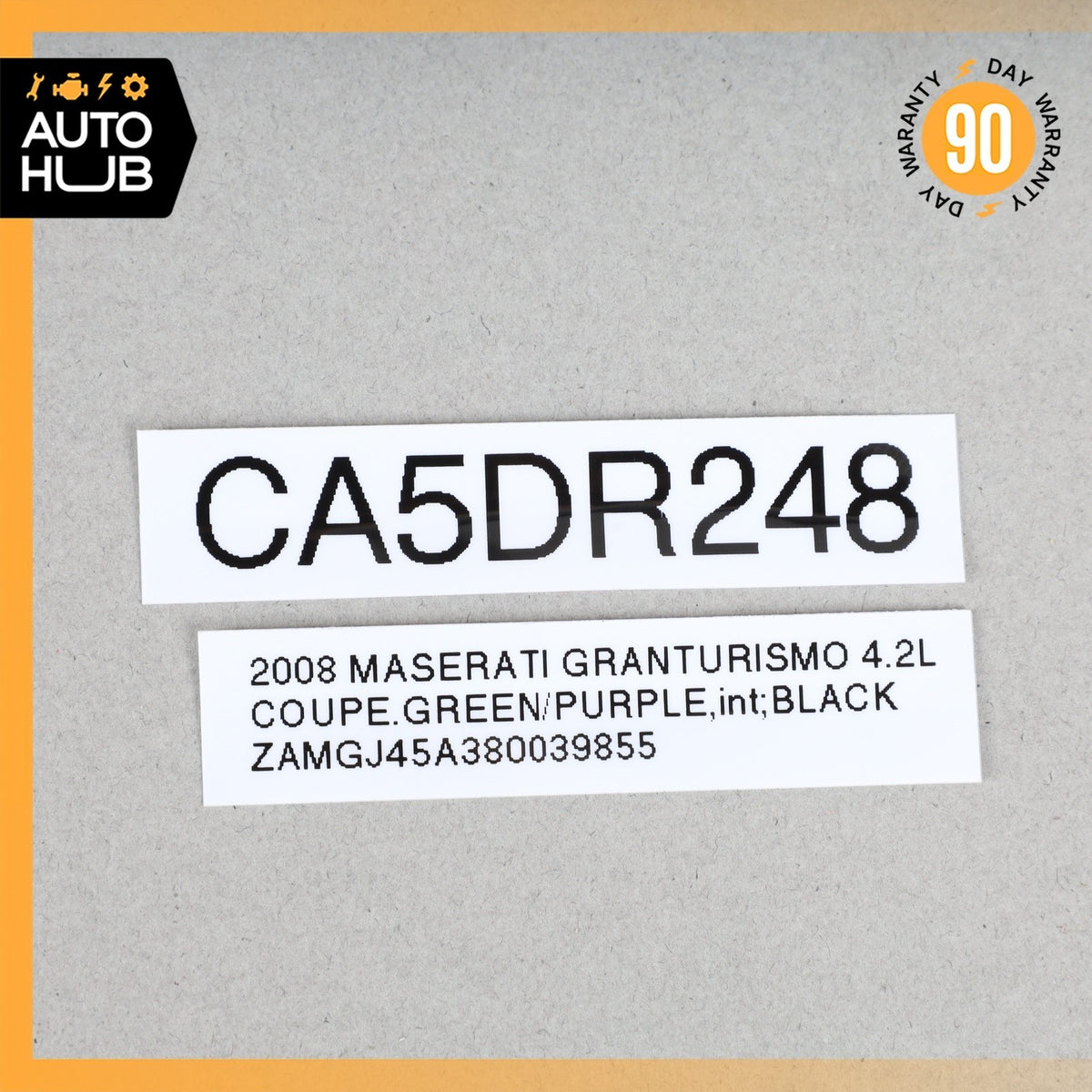 04-19 Maserati GranTurismo M145 Right Air Pump Check Valve EGR Pipe Line 66k - photo 11