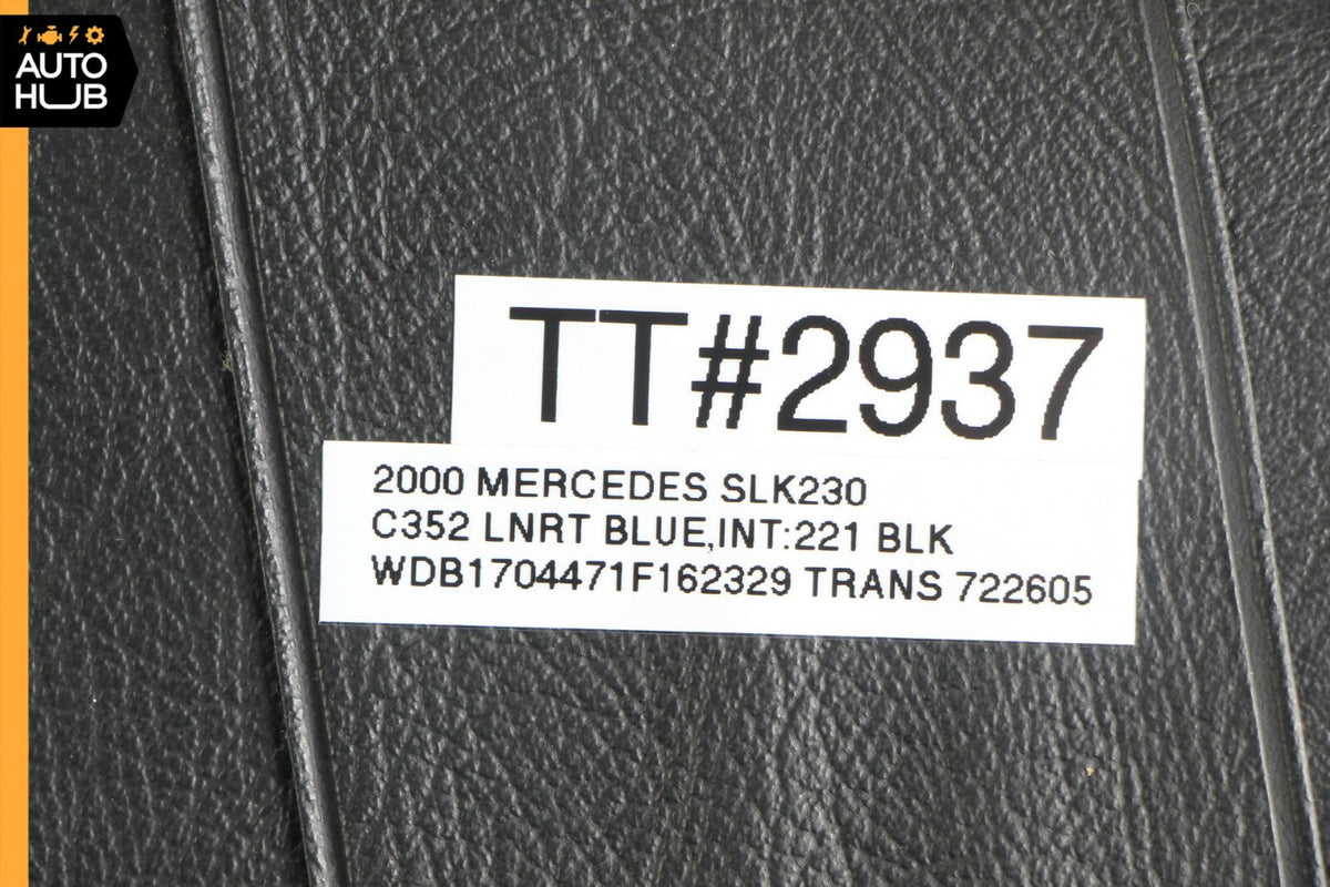97-04 Mercedes R170 SLK230 SLK320 Right Side Sunvisor Sun Visor Black OEM - photo 10