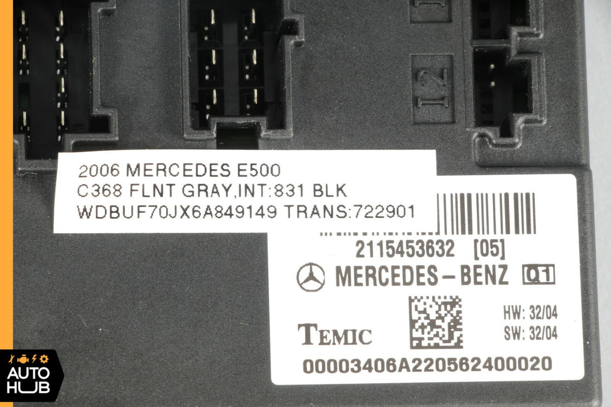 03-11 Mercedes W211 E500 E55 CLS500 Body Control Module Unit BCM 2115453632 OEM - photo 6