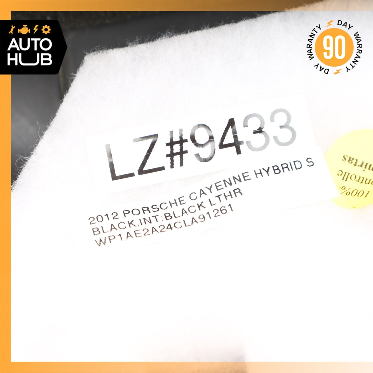 11-18 Porsche Cayenne 958 Hybrid S Rear Left Side D-Pillar Upper Quarter OEM - photo 16