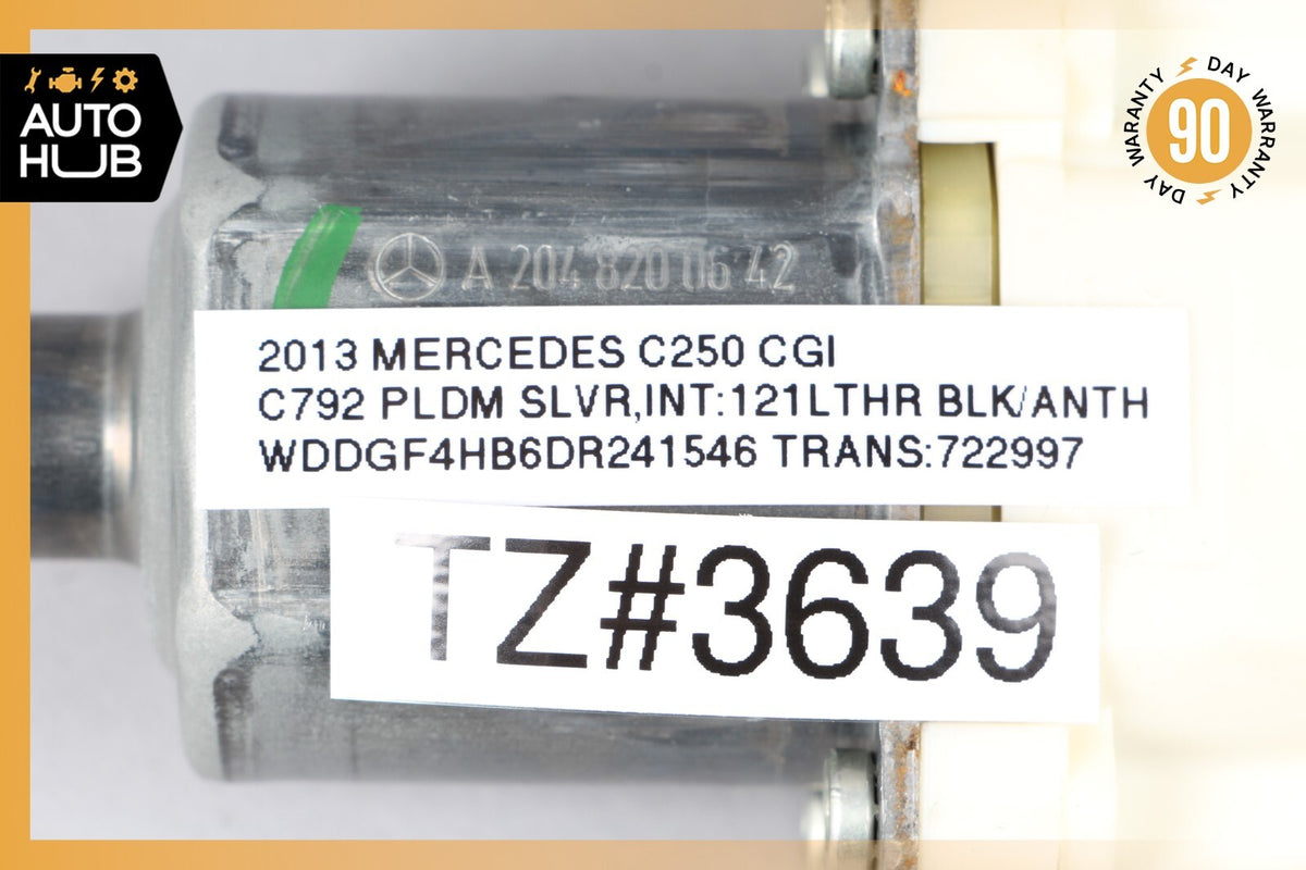 08-16 Mercedes W204 C250 GLK350 Rear Right Door Window Regulator Motor OEM 75k - photo 12