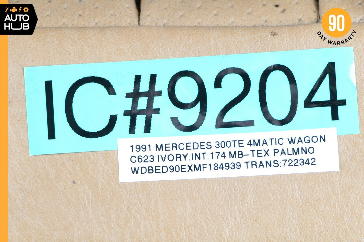 87-95 Mercedes W124 300TE 300TD Wagon Rear Right Seat Cushion Lower Beige OEM - photo 12