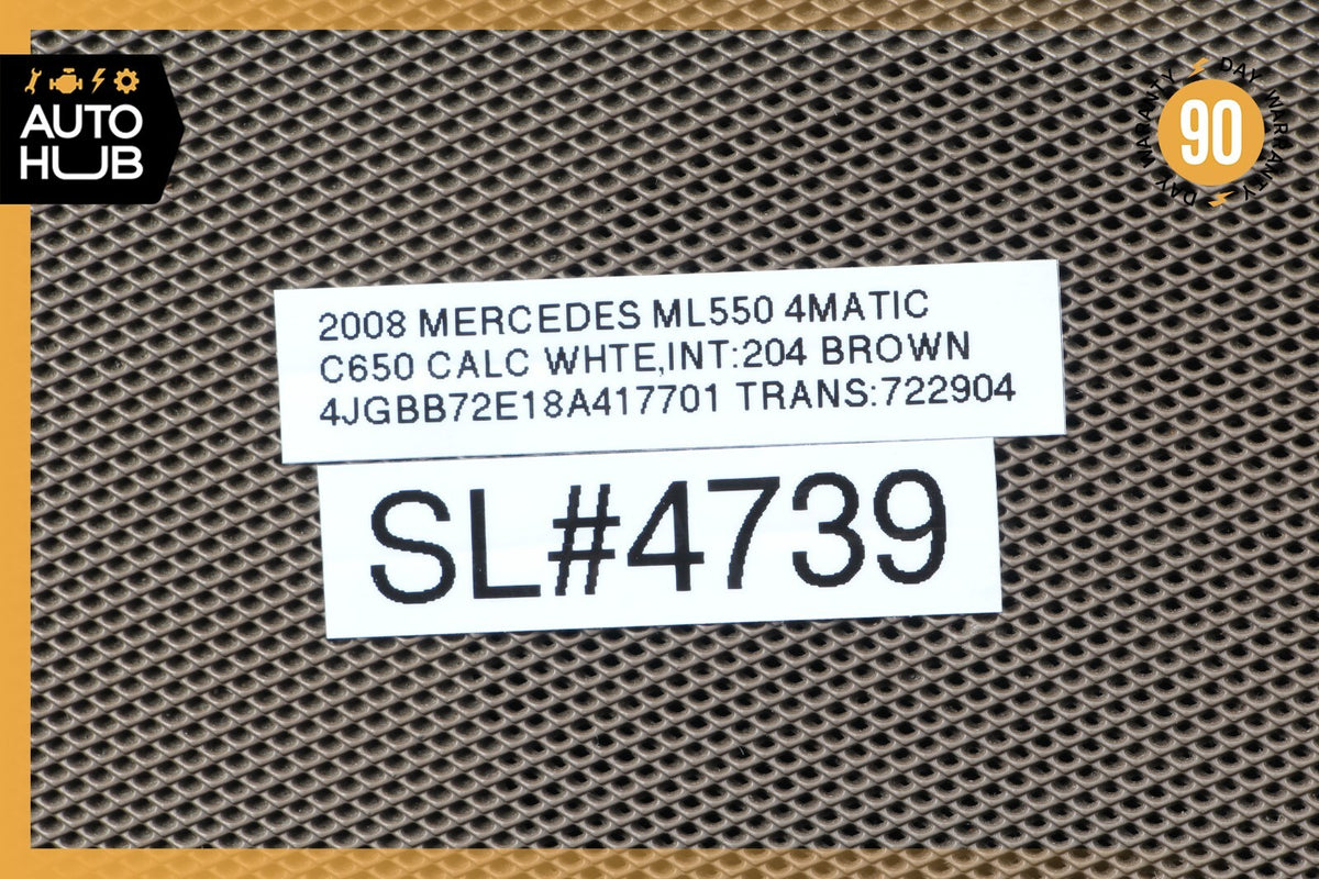 06-13 Mercedes W164 ML550 R350 Dashboard Dash Grille Speaker Cover Brown OEM - photo 12