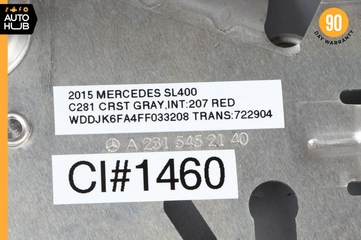 13-15 Mercedes R231 SL400 SL550 Convertible Top Roof Control Module Bracket 62k - photo 8