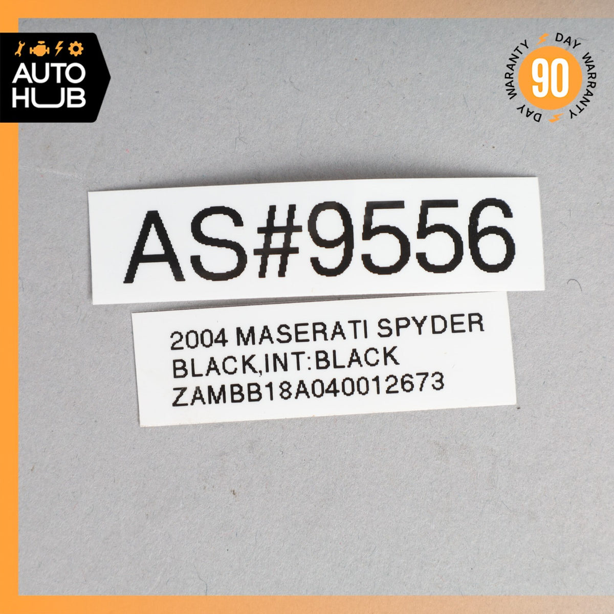 02-07 Maserati Spyder 4200 M138 GT Front Right Side Sunvisor Sun Visor Black OEM - photo 12
