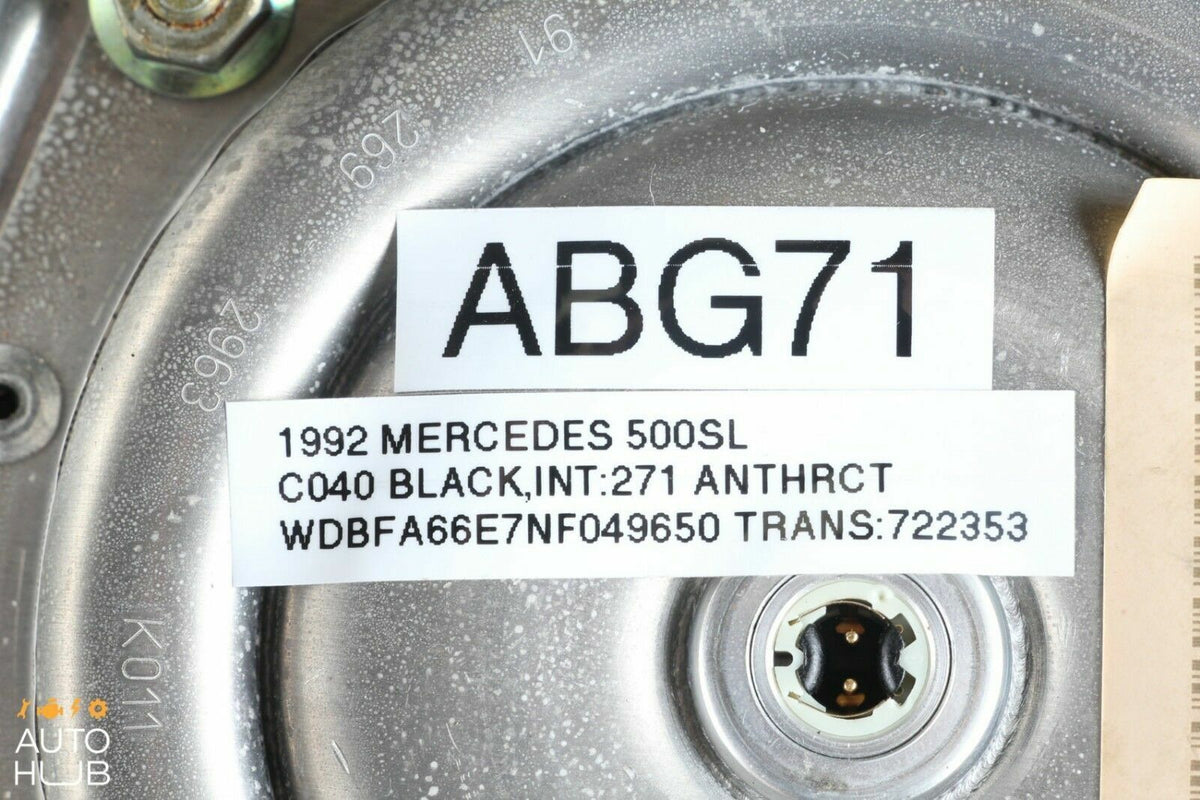 92-98 Mercedes R129 500SL SL320 300SL Driver Steering Wheel Airbag Air Bag OEM - photo 12