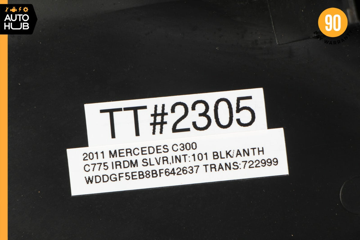 08-14 Mercedes W204 C300 C250 Dashboard Dash Board Trim Panel Left Black OEM - photo 12