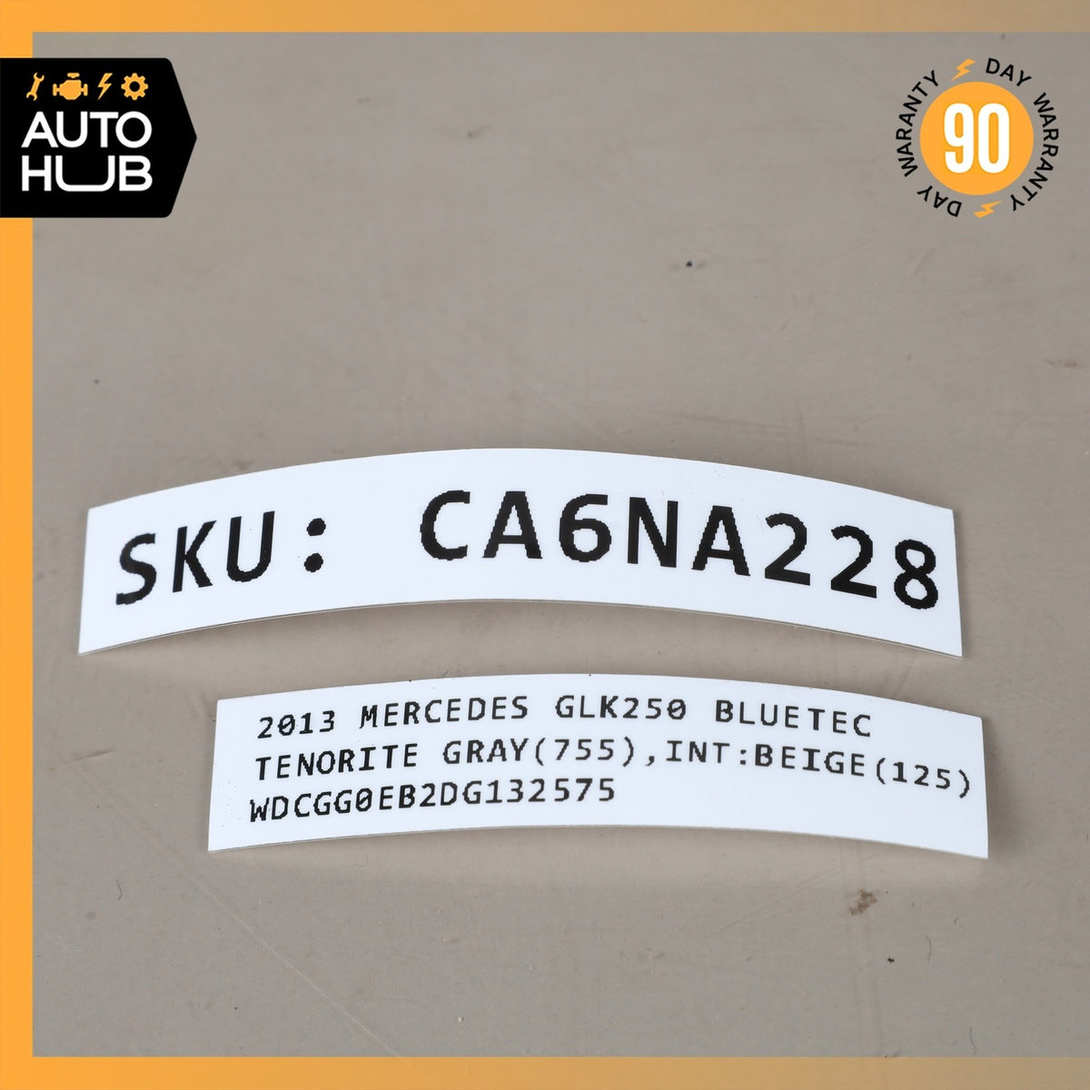 Mercedes X204 GLK250 12V 1.2Ah Auxillary Battery OEM - photo 10