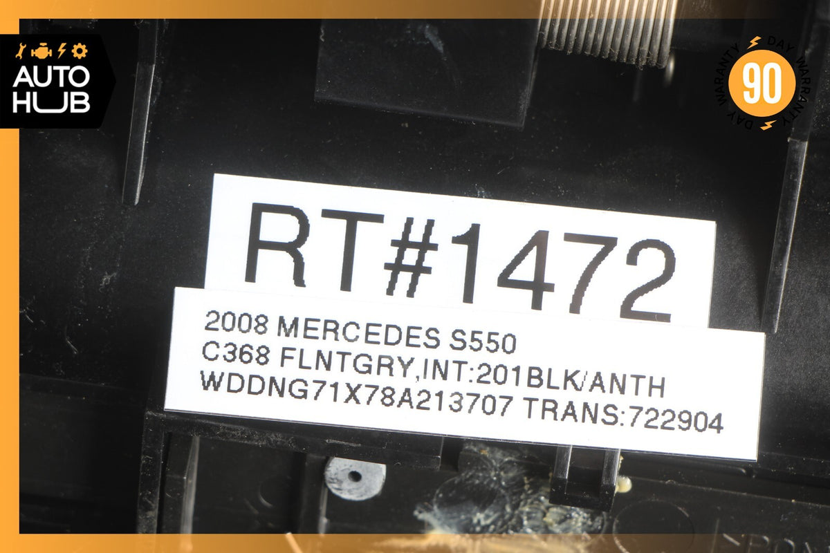 07-09 Mercedes W221 S550 S450 Ash Tray Ashtray Lighter Trim Black OEM - photo 12