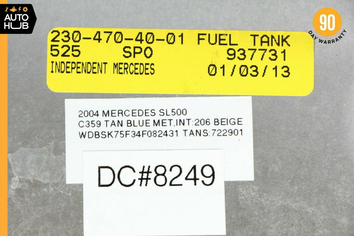 03-06 Mercedes R230 SL500 Fuel Gas Tank Reservoir Assembly 2304700901 OEM - photo 12