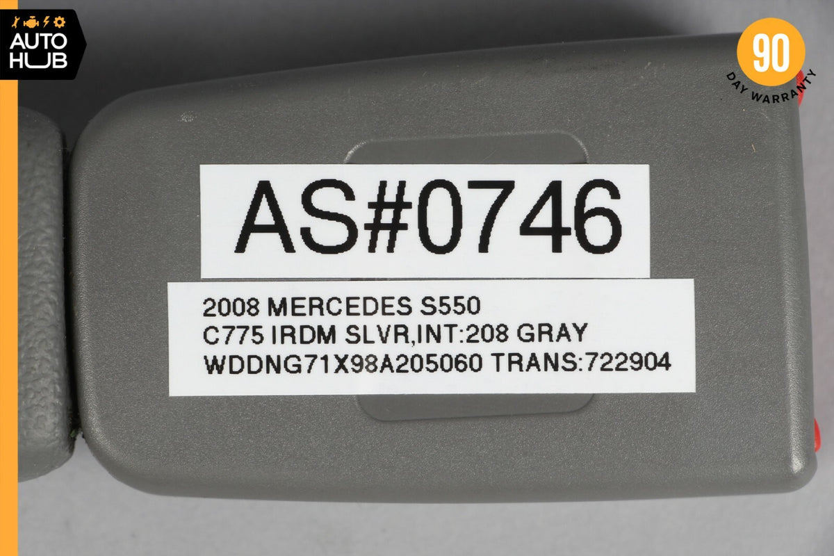 07-09 Mercedes W221 S550 CL550 Front Right Passenger Side Seat Belt Buckle OEM - photo 12
