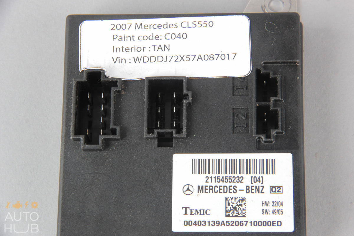 07-11 Mercedes W211 E550 CLS550 Body Control Module BCM 2115455232 OEM - photo 5