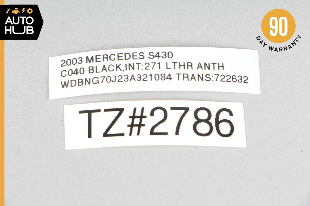 03-06 Mercedes W220 S430 S500 Rear Left Driver Seat Belt Retractor Buckle OEM - photo 12