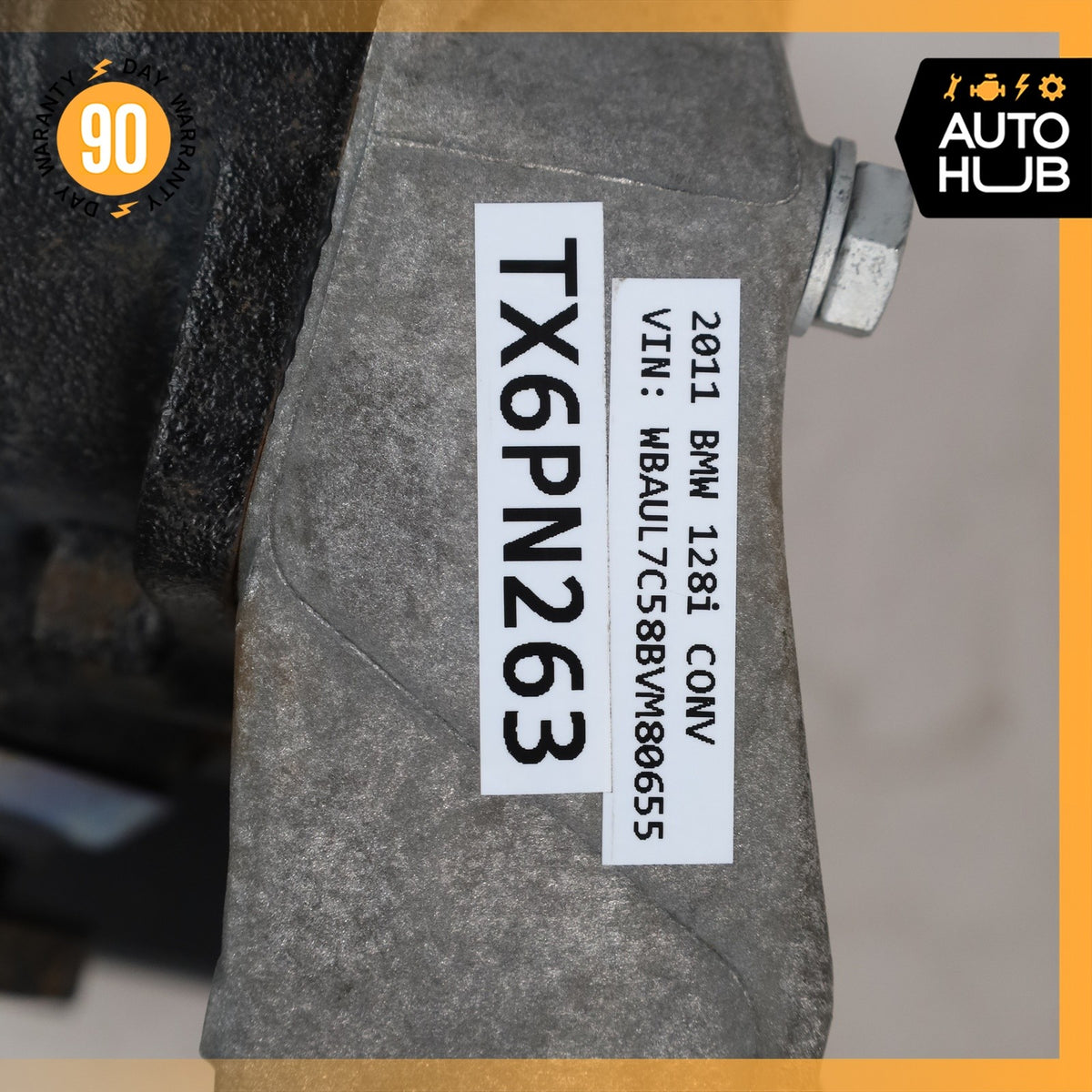 07-13 BMW E88 128i 328i RWD A/T Rear Differential Diff Axle Carrier 3.73 OEM - photo 15