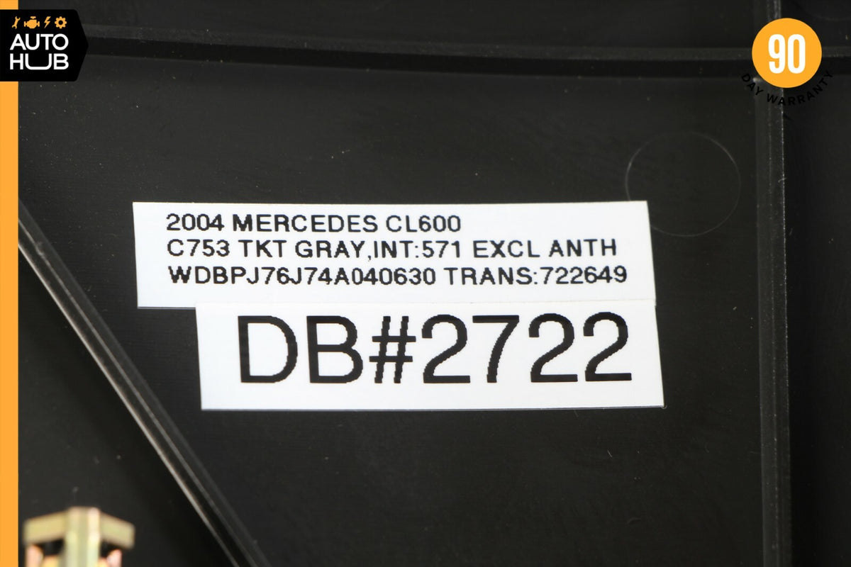 03-06 Mercedes W215 CL600 Dashboard Dash Board Trim Panel Left Driver Side Black - photo 11