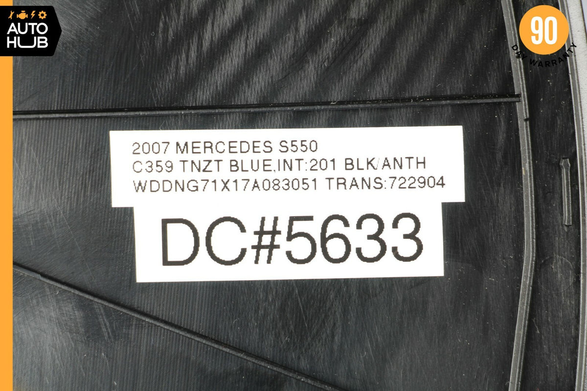 07-13 Mercedes W221 S550 S400 Interior Dashboard Dash Trim Cover Left Black OEM - photo 7