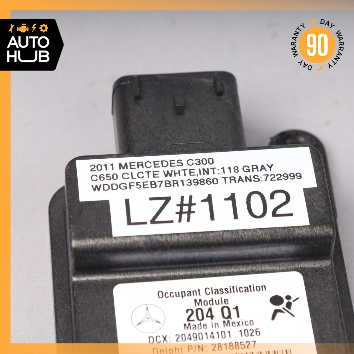 08-11 Mercedes W204 C300 C250 C63 AMG Seat Occupancy Sensor Mat SRS Module OEM - photo 7