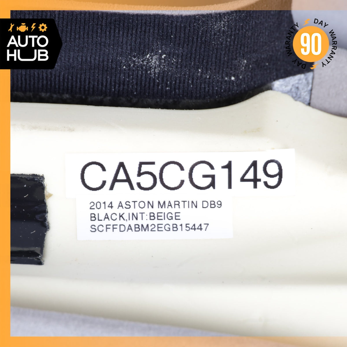13-16 Aston Martin DB9 Volante Front Left A Pillar Trim Panel Suede OEM 22k - photo 14