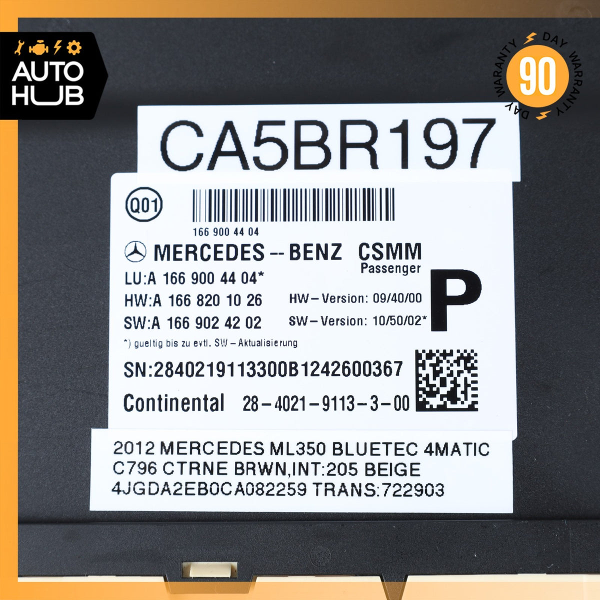 12-20 Mercedes W166 ML350 GL450 GLE43 Seat Control Module Right Side OEM - photo 8