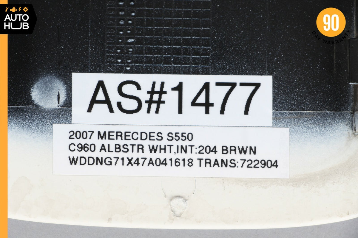 07-13 Mercedes W221 S550 S350 Fuel Door Lid Gas Tank Cover White 2217570006 OEM - photo 12