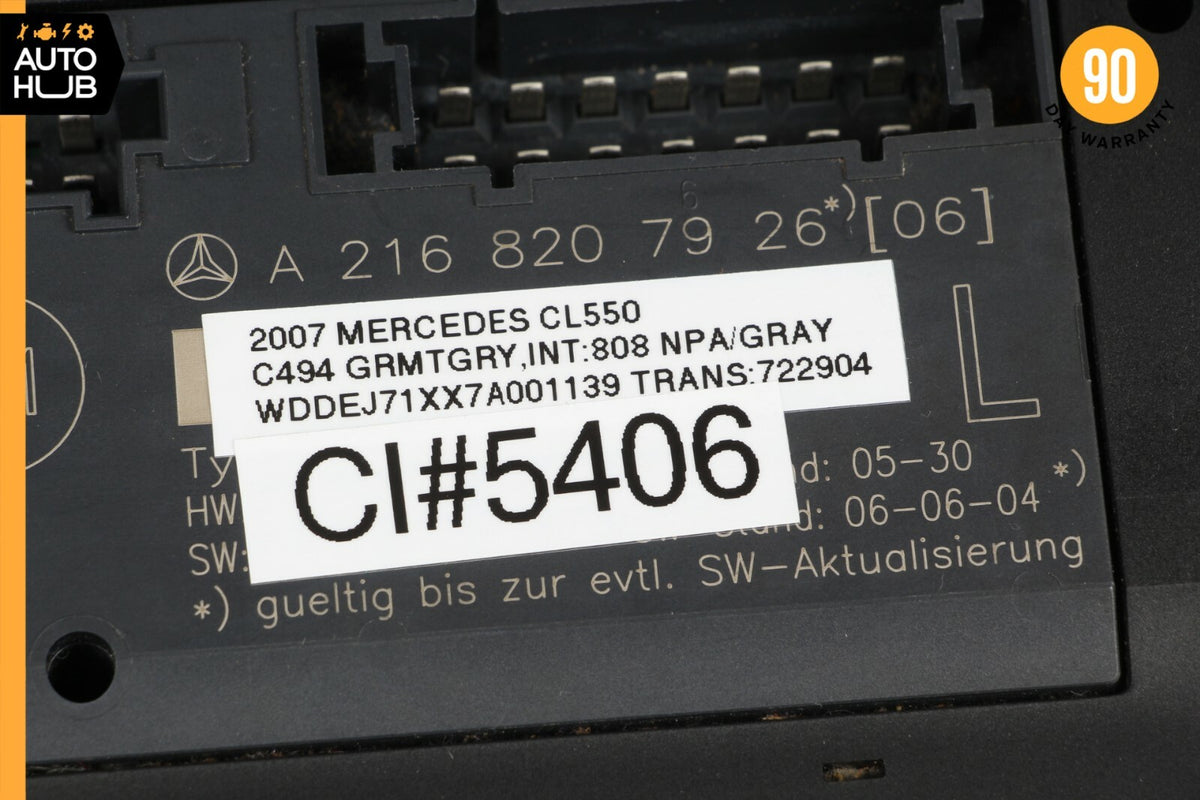 07-14 Mercedes W216 CL550 CL63 AMG Front Left Driver Seat Control Module OEM - photo 8