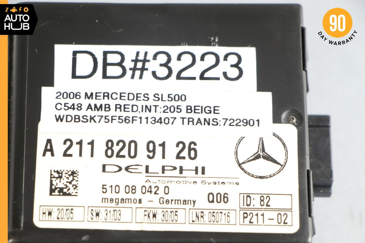 Mercedes R230 SL500 C230 CLK500 Anti Theft Alarm Module 2118209126 OEM 60k - photo 8