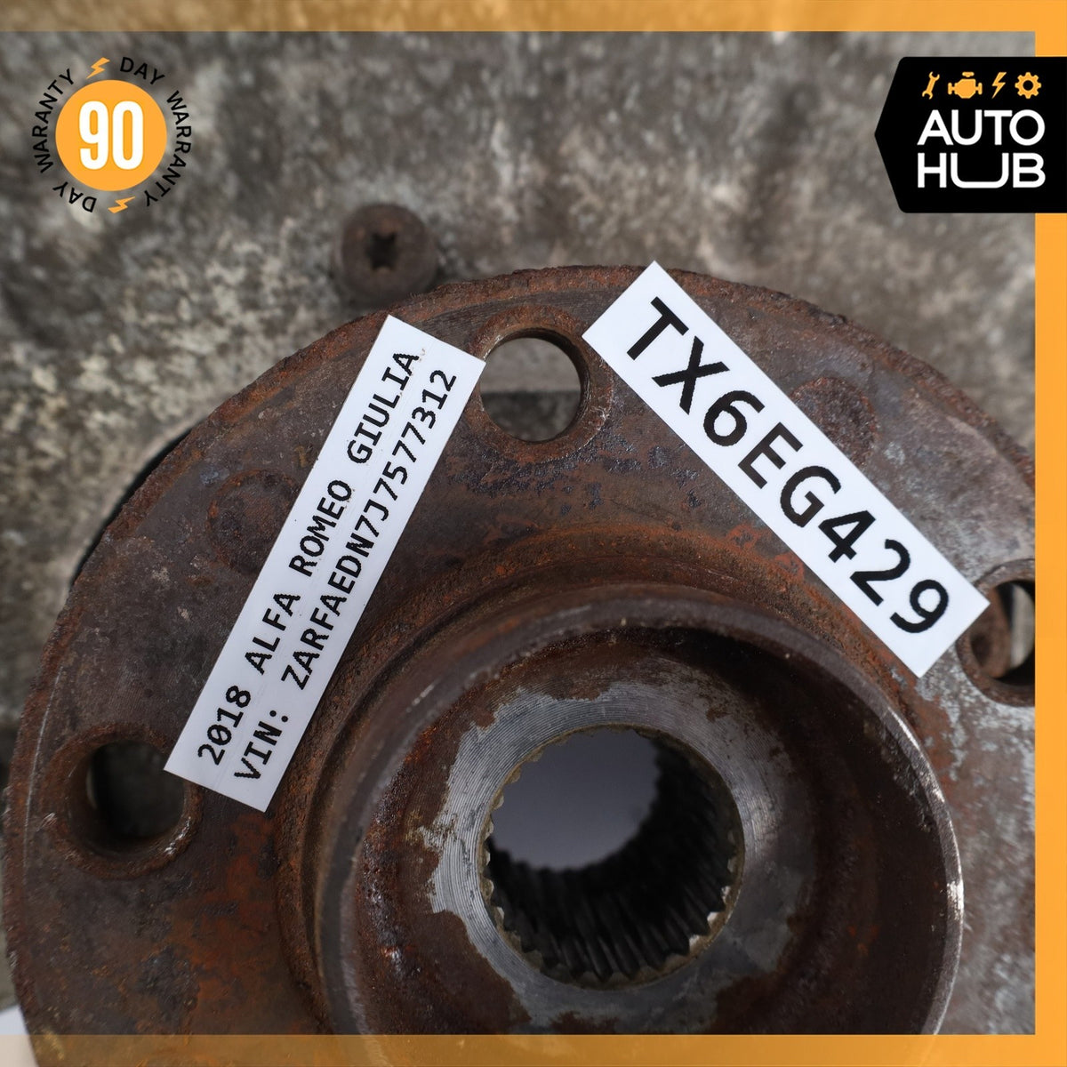 17-26 Alfa Romeo 952 Giulia Rear Right Side Spindle Knuckle Hub OEM 73k - photo 16