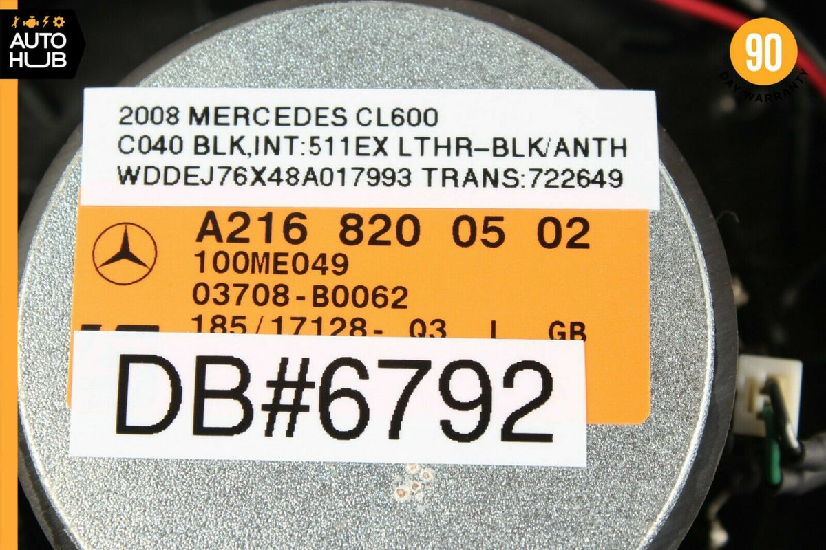 07-14 Mercedes W216 CL600 CL550 Rear Left Driver Side Door Speaker Tweeter OEM - photo 12