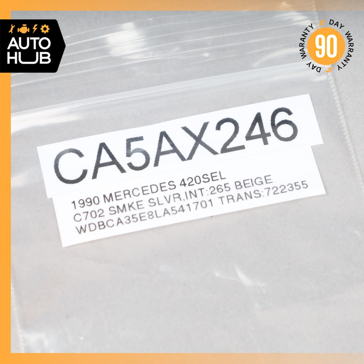 85-91 Mercedes W126 420SEL 300E Right Window Regulator Control Switch Button OEM - photo 7