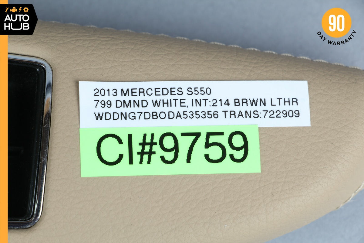 10-13 Mercedes W221 S550 S450 Rear Right Side Window Control Switch Beige OEM - photo 8