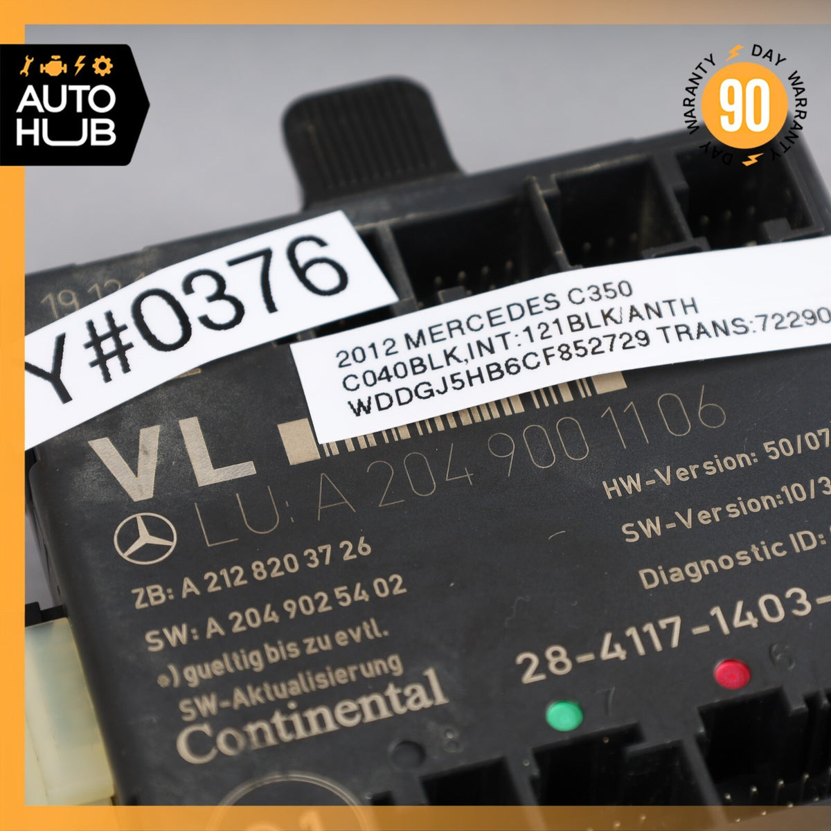 08-18 Mercedes W204 C350 E400 C300 E350 Front Left Side Door Control Module OEM - photo 8